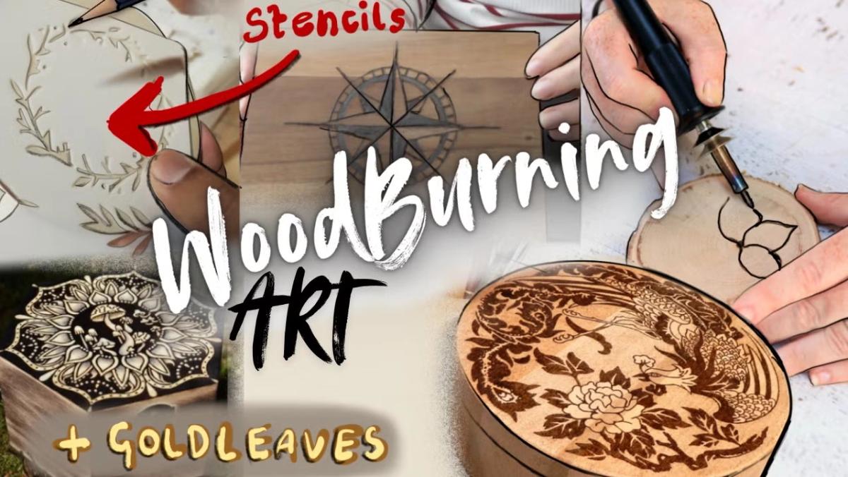 🎨EVERYONE CAN DO THIS! 😍WoodBurning!On Coaster, Boxes,Chains,etc🍷ART SOCIAL🍕
