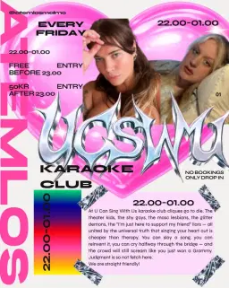 UCSWU Karaoke Club every Friday at Atemlos