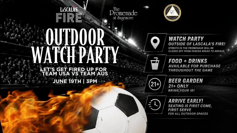Team USA vs Team AUS Outdoor Watch Party