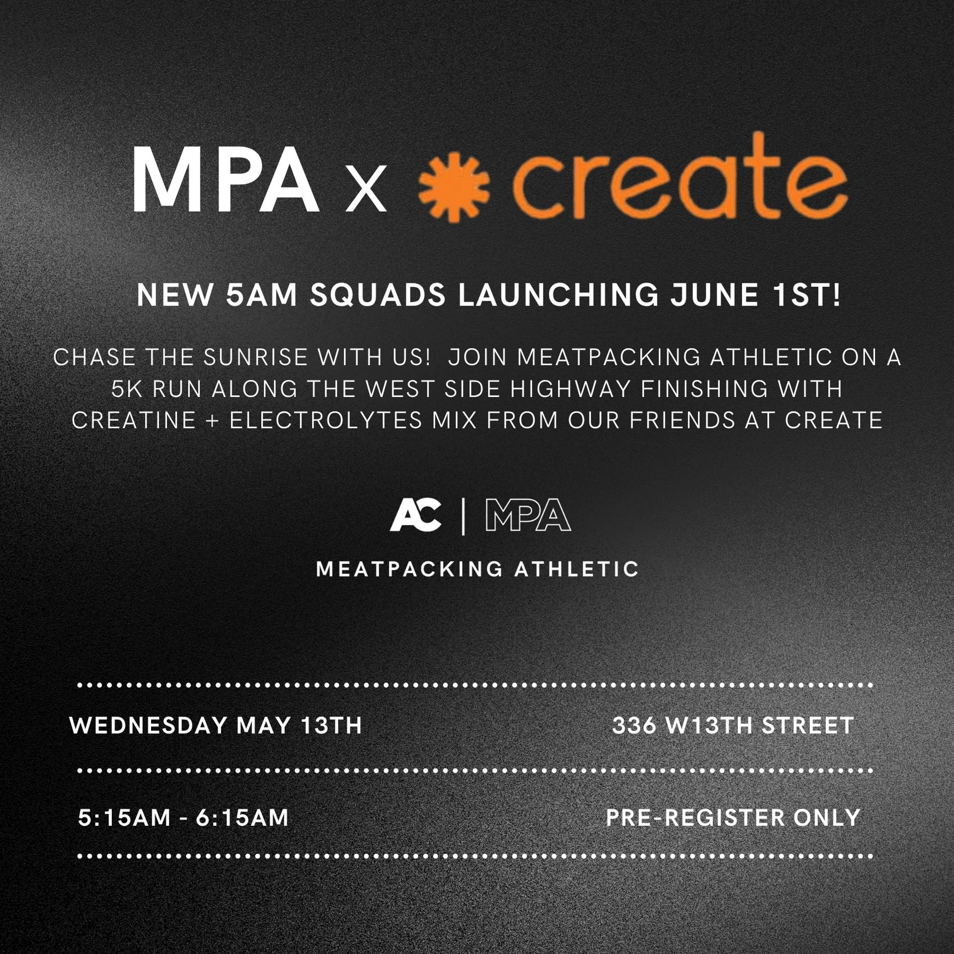 MPA x Create Sunrise 5K