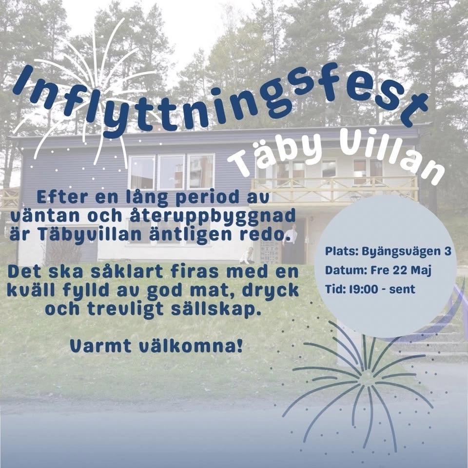 INFLYTTNINGSFEST I TÄBYVILLAN! 🥳🎉