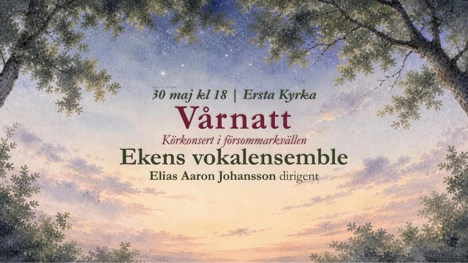 Vårnatt, körkonsert i försommarkvällen