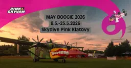 May Boogie 2026 - Skydive Pink Klatovy