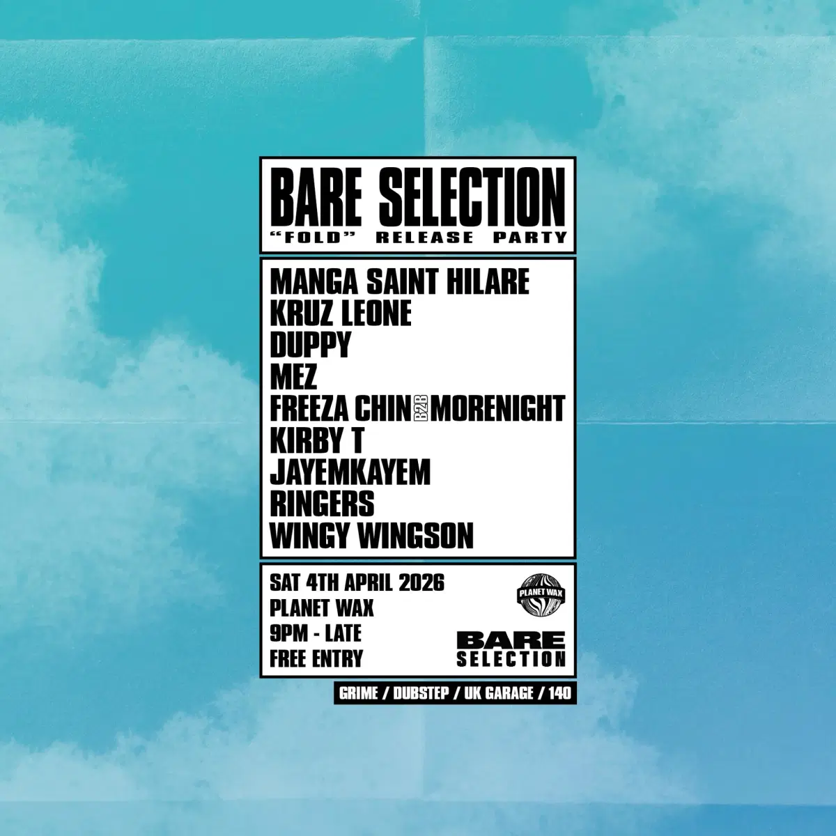 Bare Selection: 'Fold' Release Party