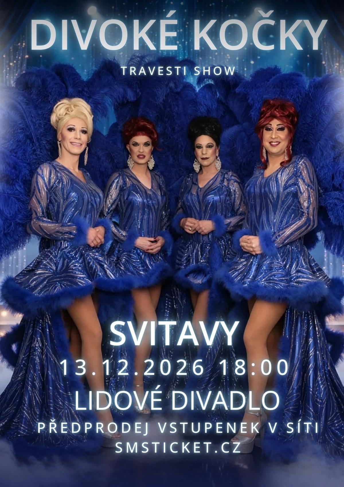 Travesti show Divoké kočky ve Svitavách