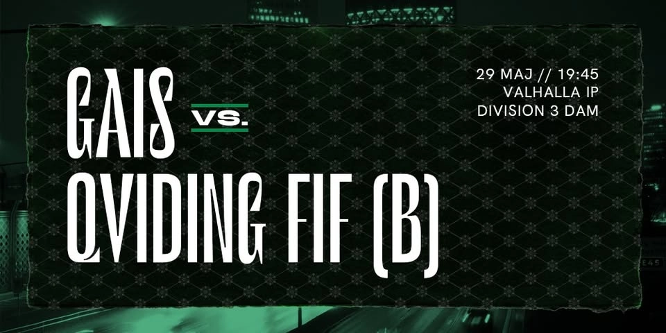 Div 3 Dam: GAIS - Qviding FIF (B)