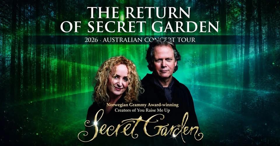 Secret Garden Live in South Brisbane 2026 | BCEC