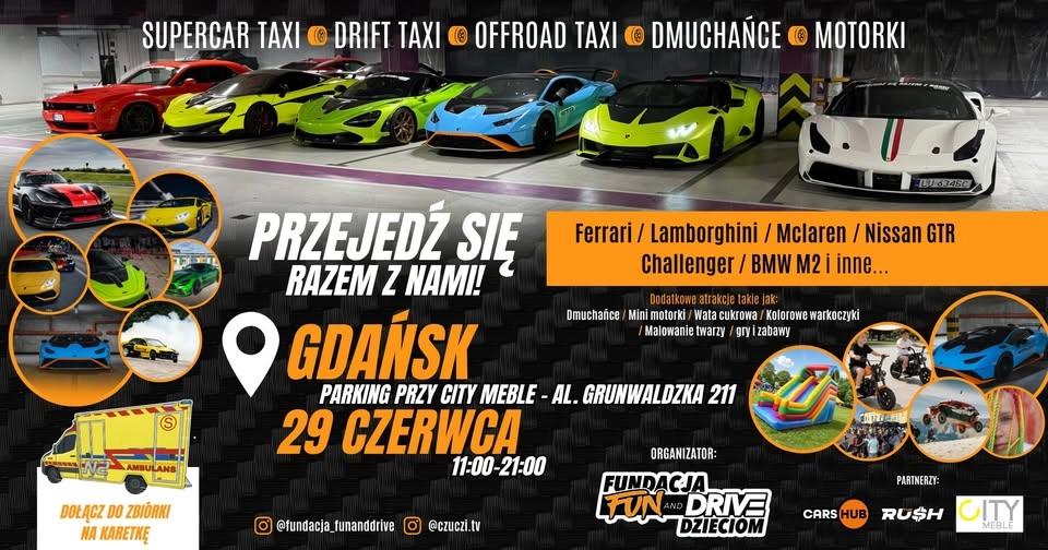 Przejedź się Ferrari, Lamborghini, McLaren, GTR, Challenger, BMW - GDAŃSK
