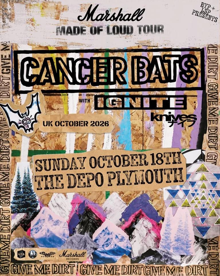 CANCER BATS + IGNITE + KNIVES @ The Depo, Plymouth | 18.10.26