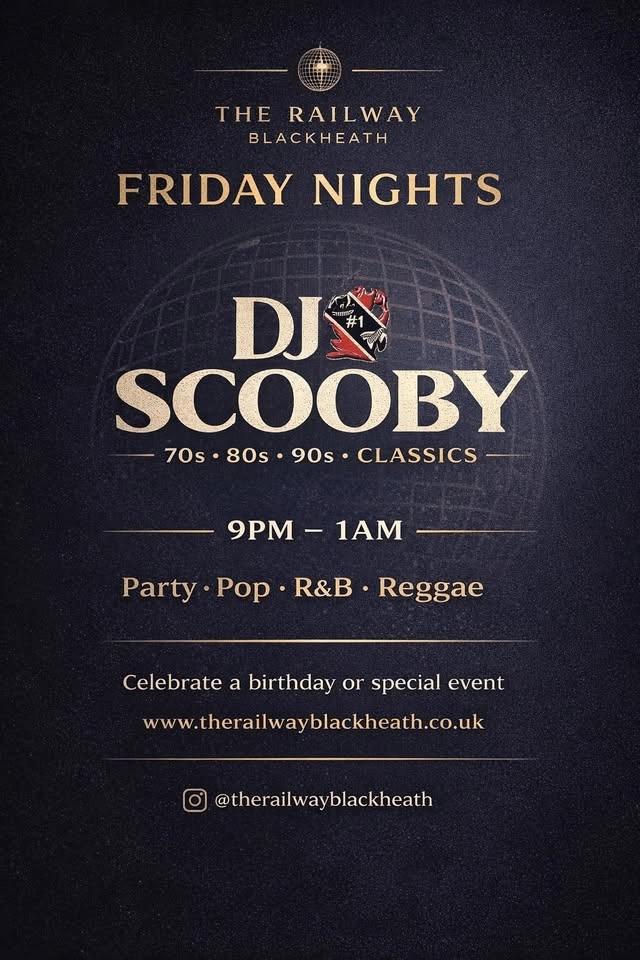 DJ SCOOBY - Friday from 9pm