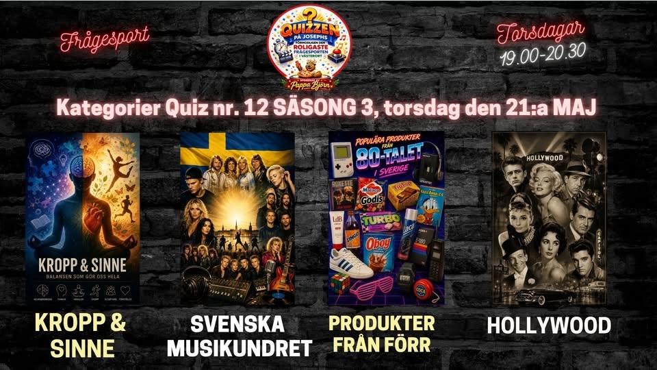 Quiz Final - DEN STORA QUIZFINALEN på JOSEPHS IKVÄLL