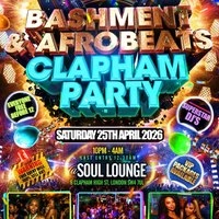 Bashment & Afrobeats Clapham Party Everyone Free Before 12AM