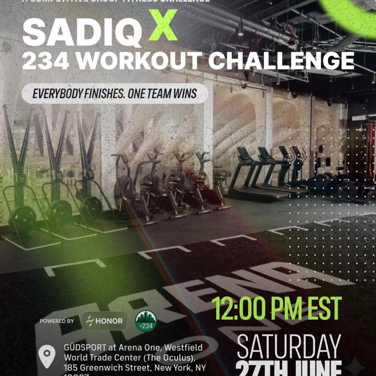 234 x Sadiq Workout Challenge