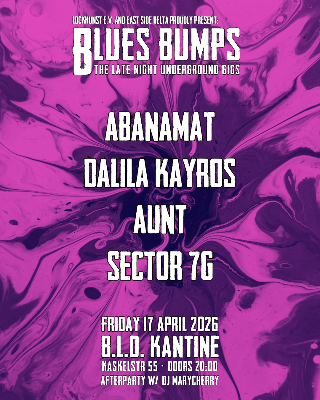 BLUES BUMPS · Abanamat + Dalila Kayros + Aunt