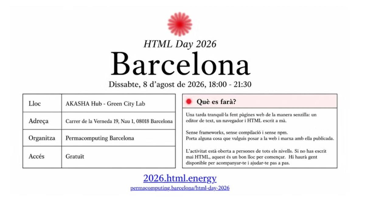 HTML DAY 2026 | BARCELONA