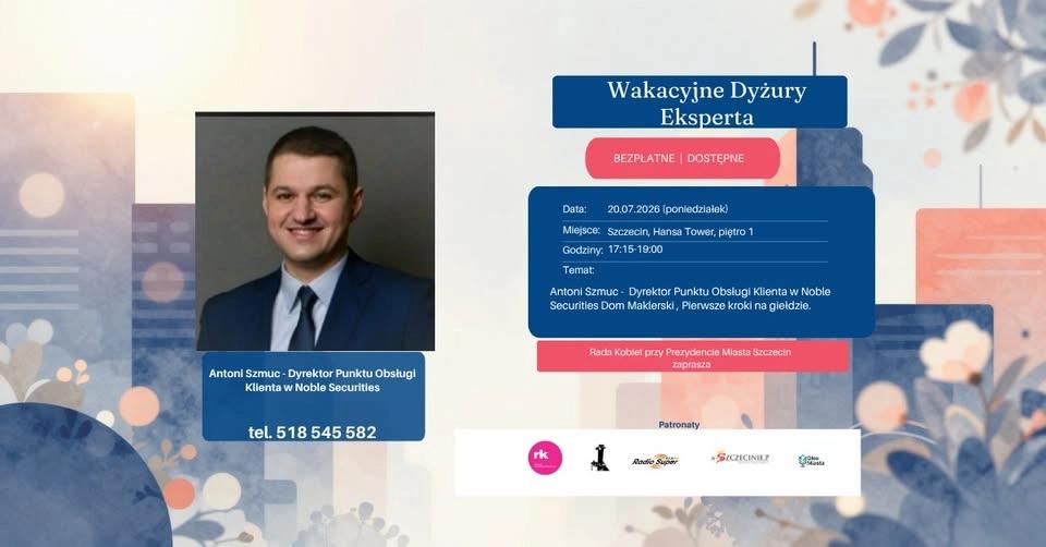 Wakacyjny Dyżur Eksperta - Doradca Inwestycyjny/ Dom Maklerski