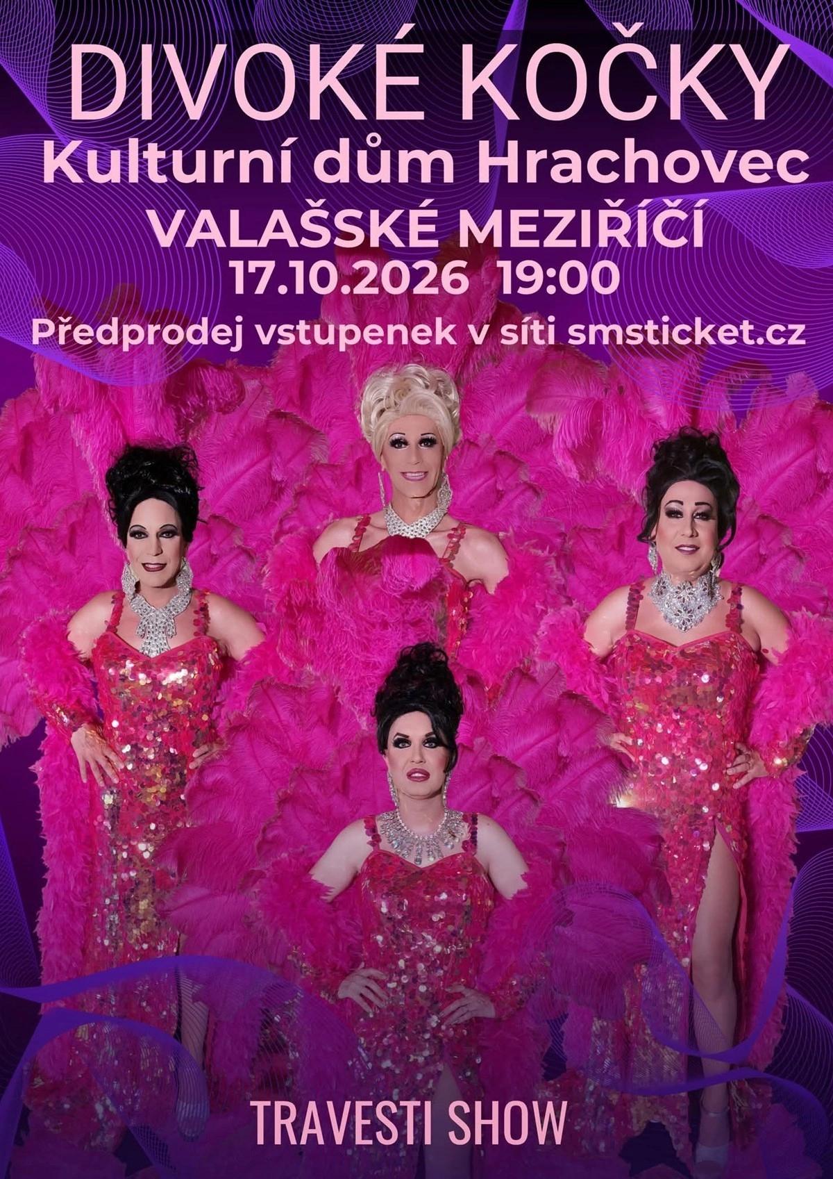 Travesti show Divoké kočky v Hrachovci