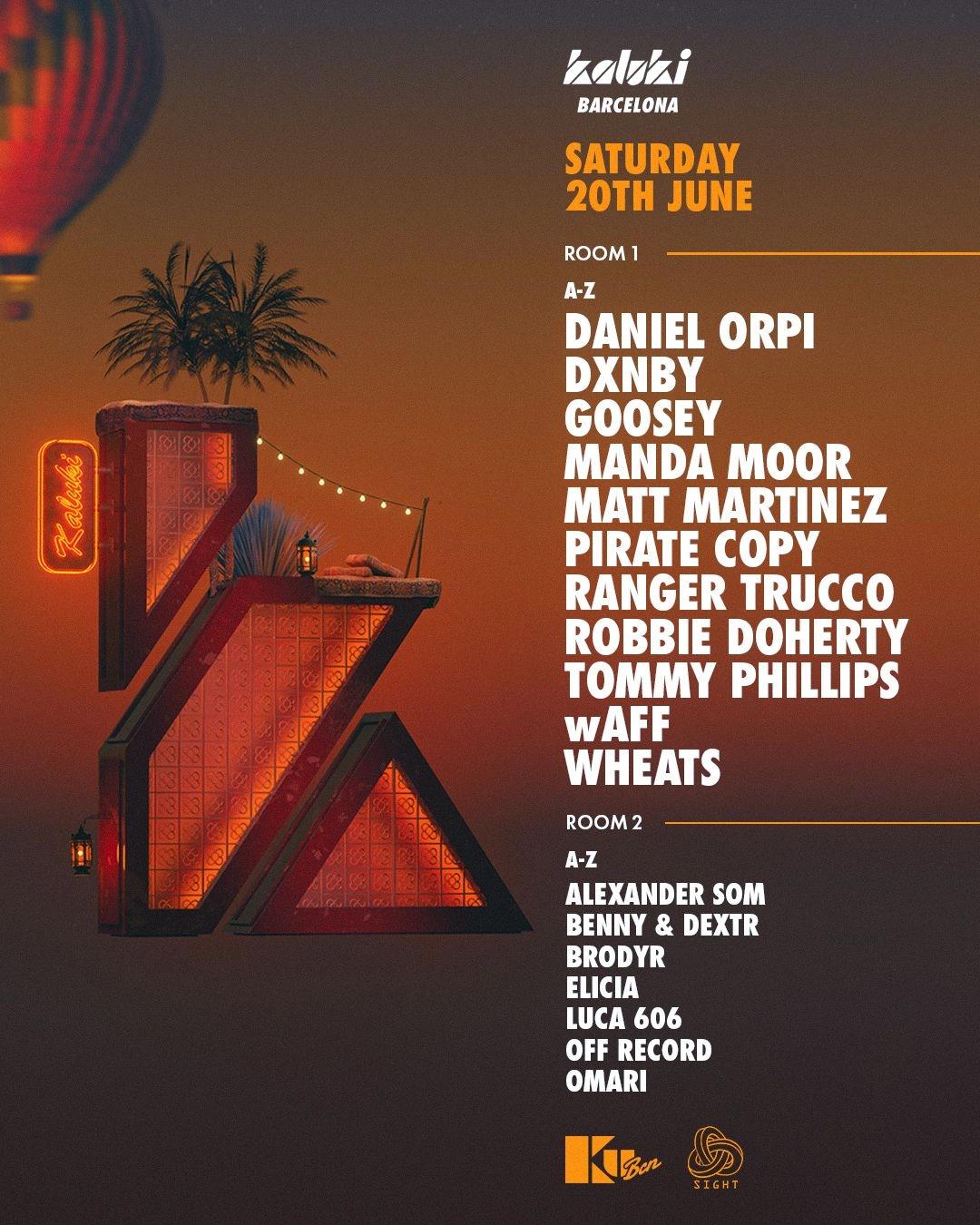 KALUKI OFF BCN presents: Manda Moor, wAFF, Wheats, Robbie Doherty, Pirate Copy... and many more
