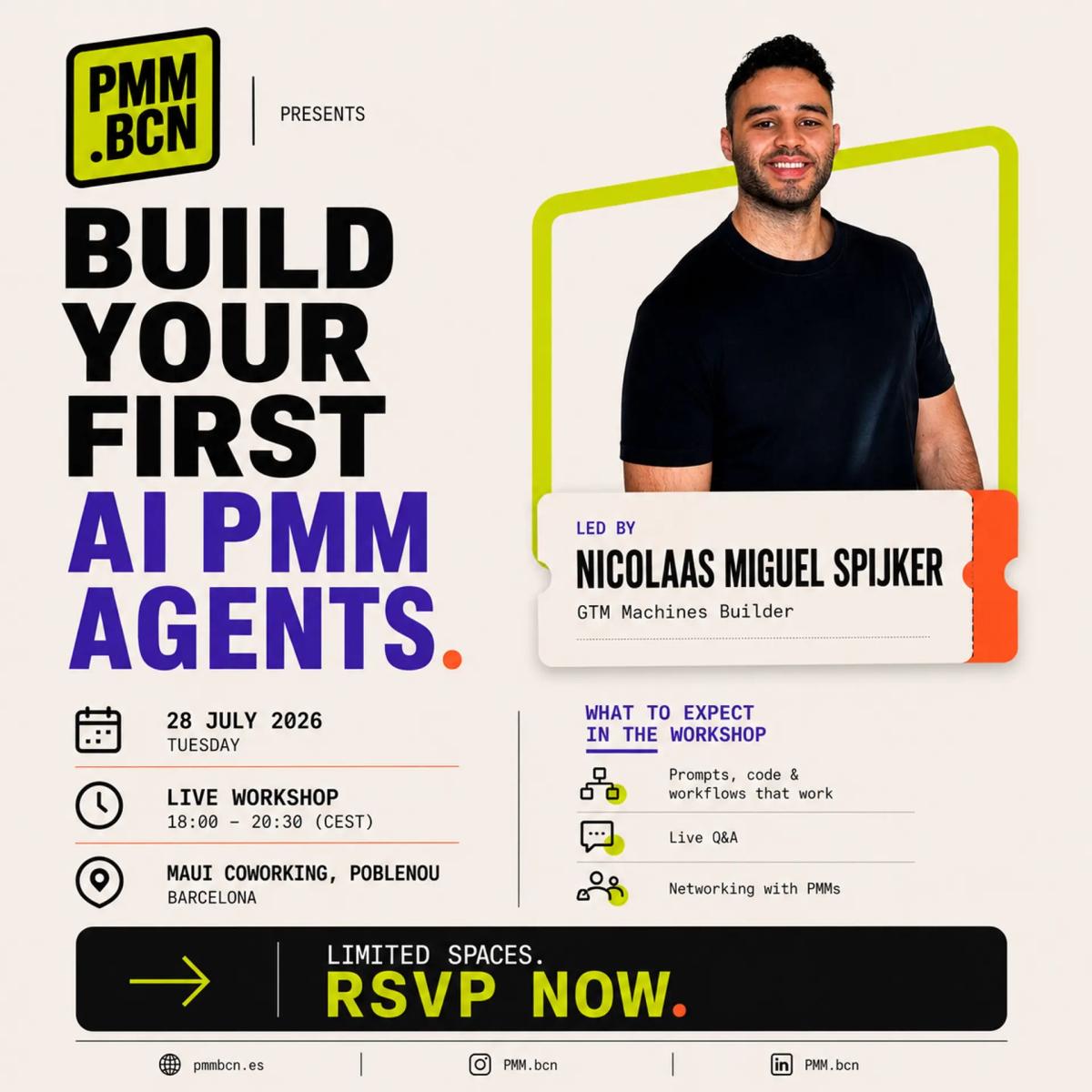 PMM.bcn: Coworking Day + AI PMM Agents Workshop