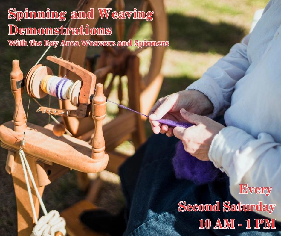 Spinning and Weaving with the Bay Area Weavers and Spinners