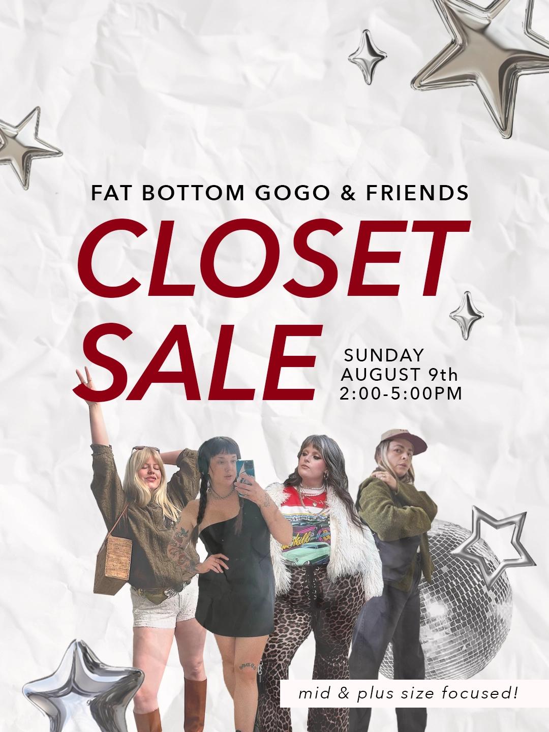 Fat Bottom GoGo & Friends: CLOSET SALE