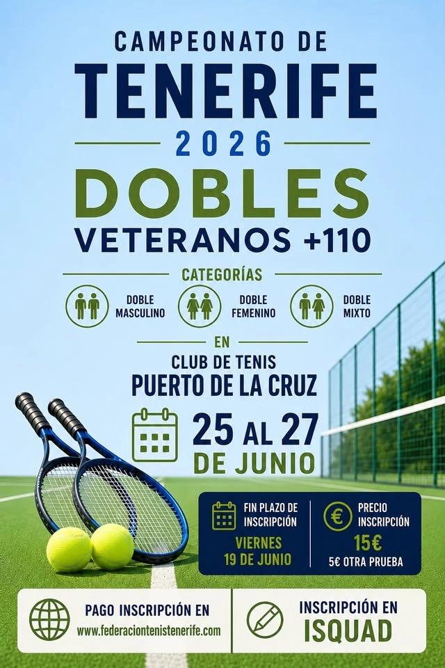 CAMPEONATO DE TENERIFE 2026 DOBLES VETERANOS +110