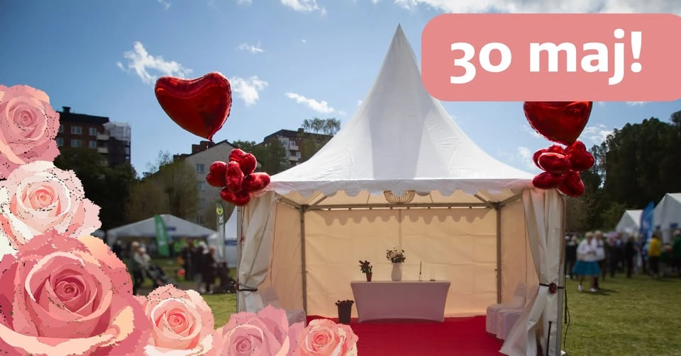 Drop-in-vigsel på Huddingedagen 30 maj!