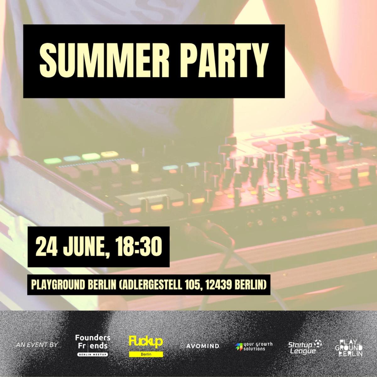 Founders & Friends Berlin Meetup - Summer Party