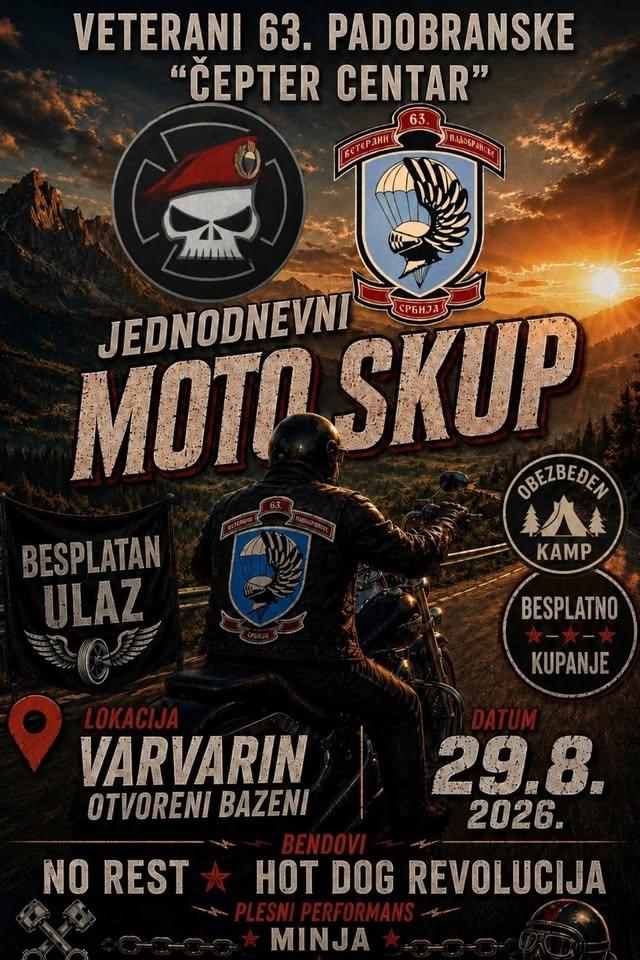 Jednodnevni moto skup MK Veterani 63 padobranske