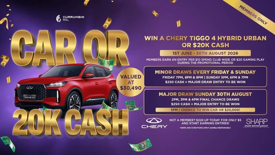 Car or $20K Cash Promotion