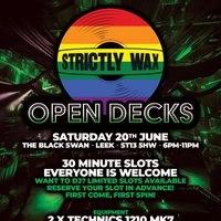 Strictly Wax presents open deck night at The Black Swan, Leek