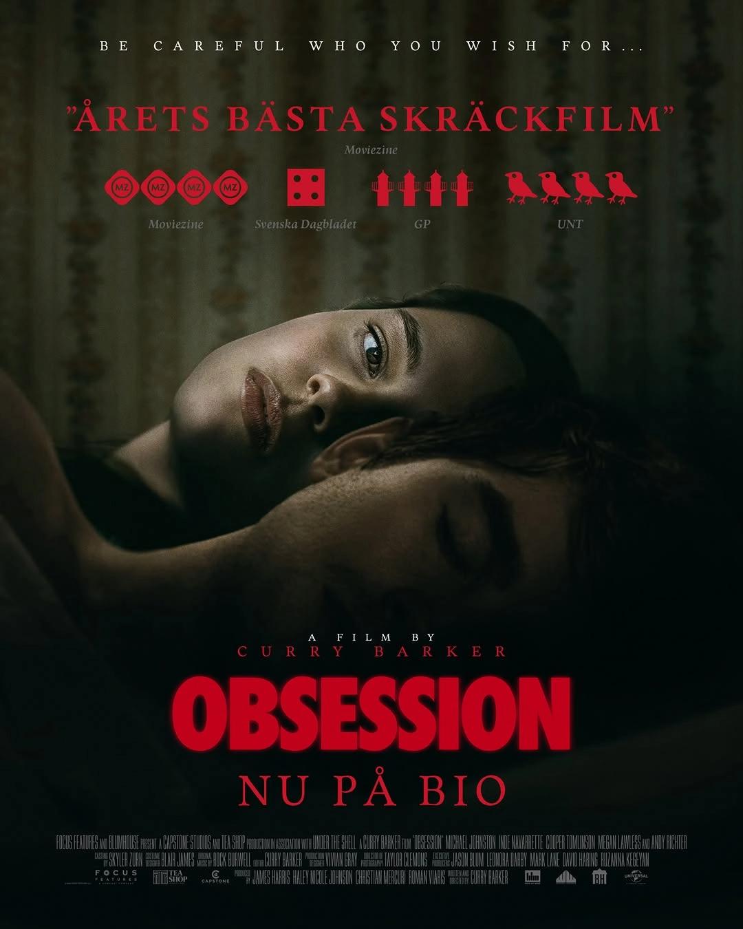 Obsession – visning på Lagan Bio