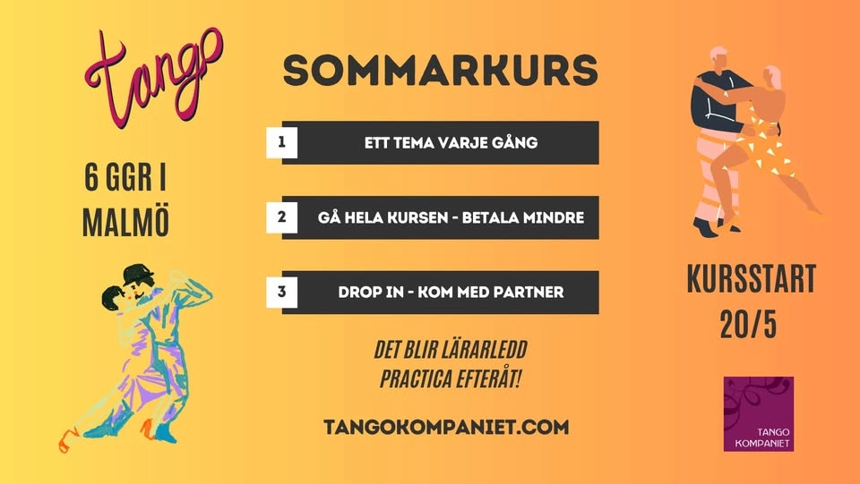 Sommarkurs i tango på Tangokompaniet