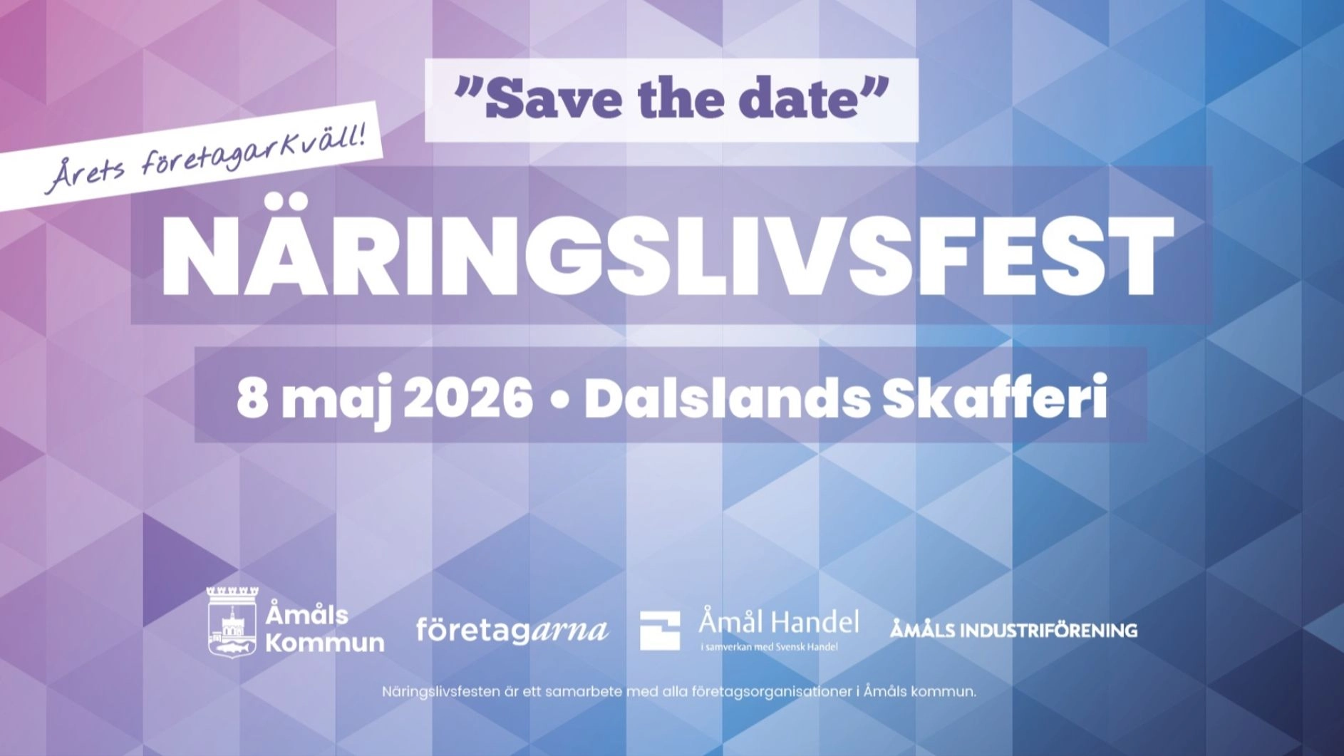 Näringslivsfest 2026 på Dalslands Skafferi