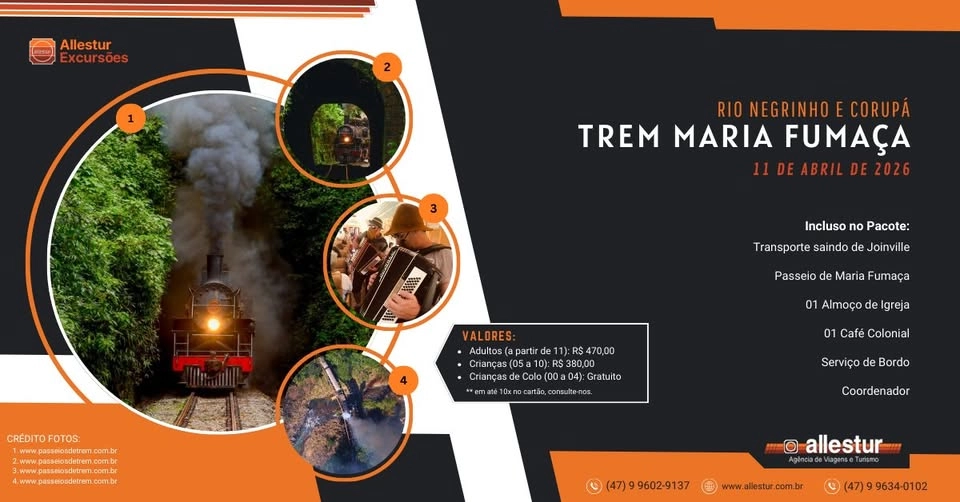 PASSEIO DE MARIA FUMAÇA (RIO NEGRINHO A CORUPÁ)