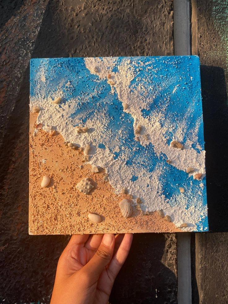 Art Social Hour: Textured Ocean Art