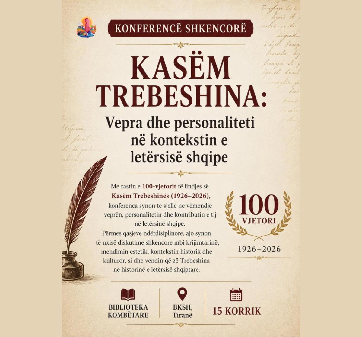 Kasëm Trebeshina: His work and personality in the context of Albanian literature