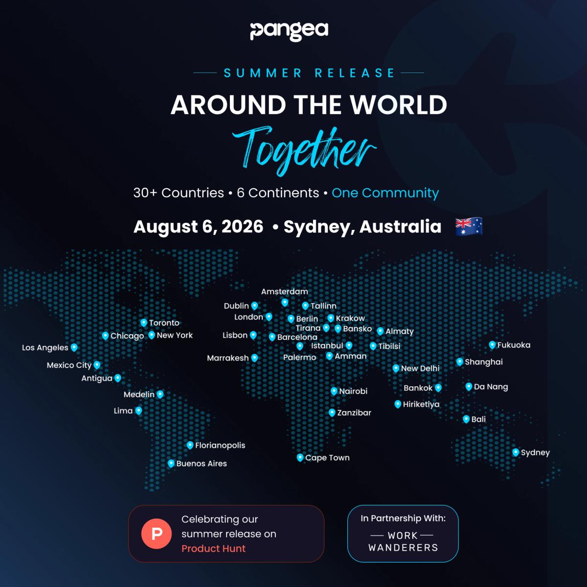 🇦🇺 Sydney (Australia) - Pangea Product Hunt Launch