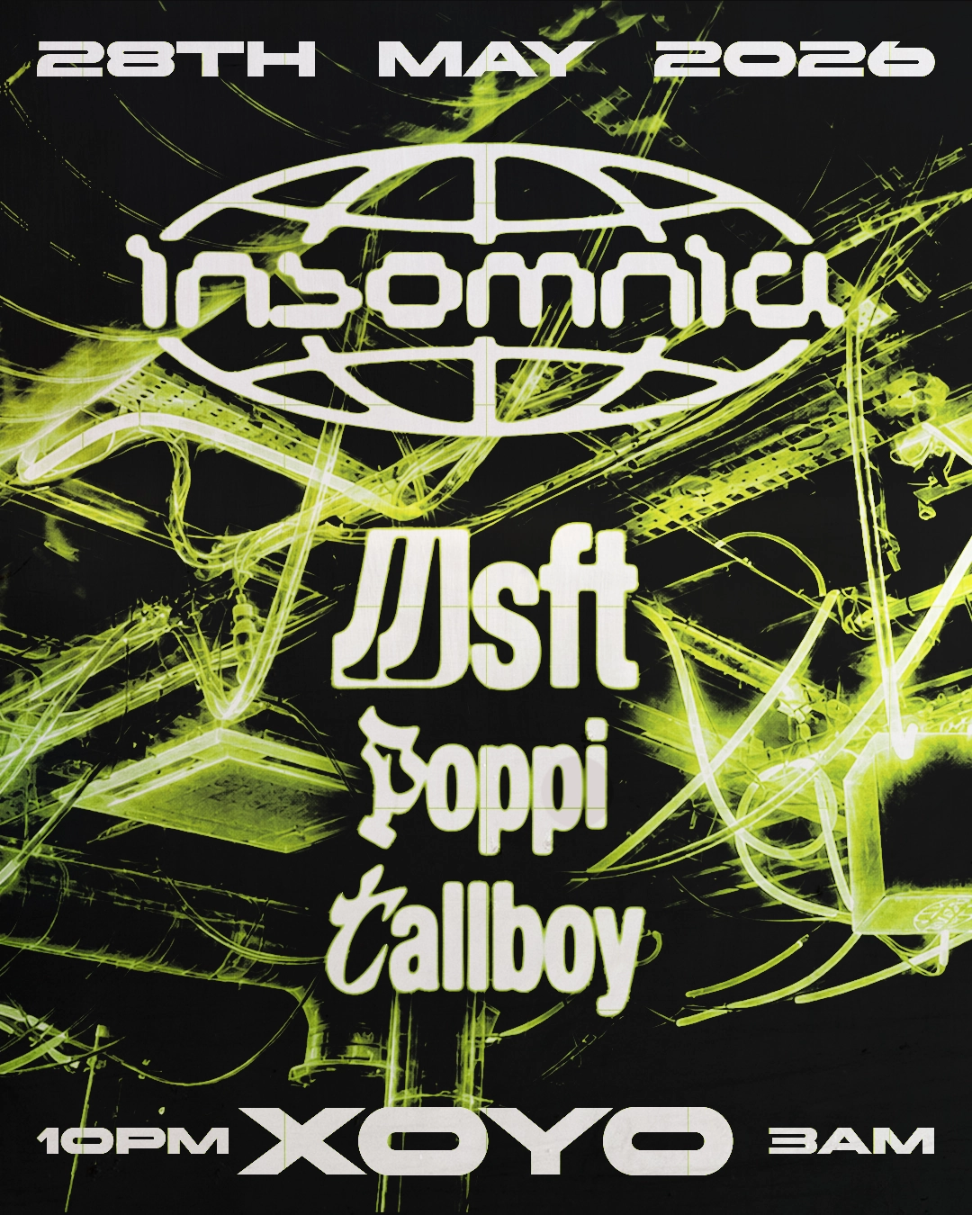 Insomnia London: msft, Tallboy, Poppi