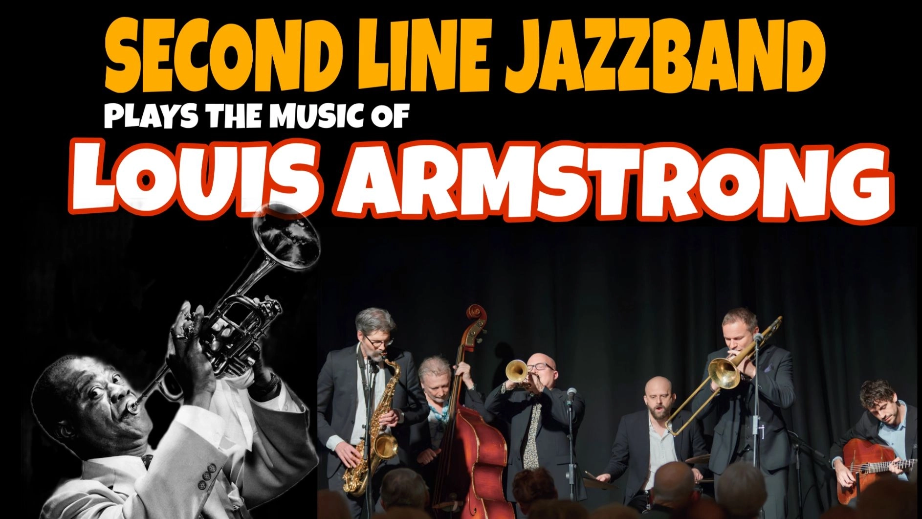 Second Line Jazzband plays Louis Armstrong i Linköping