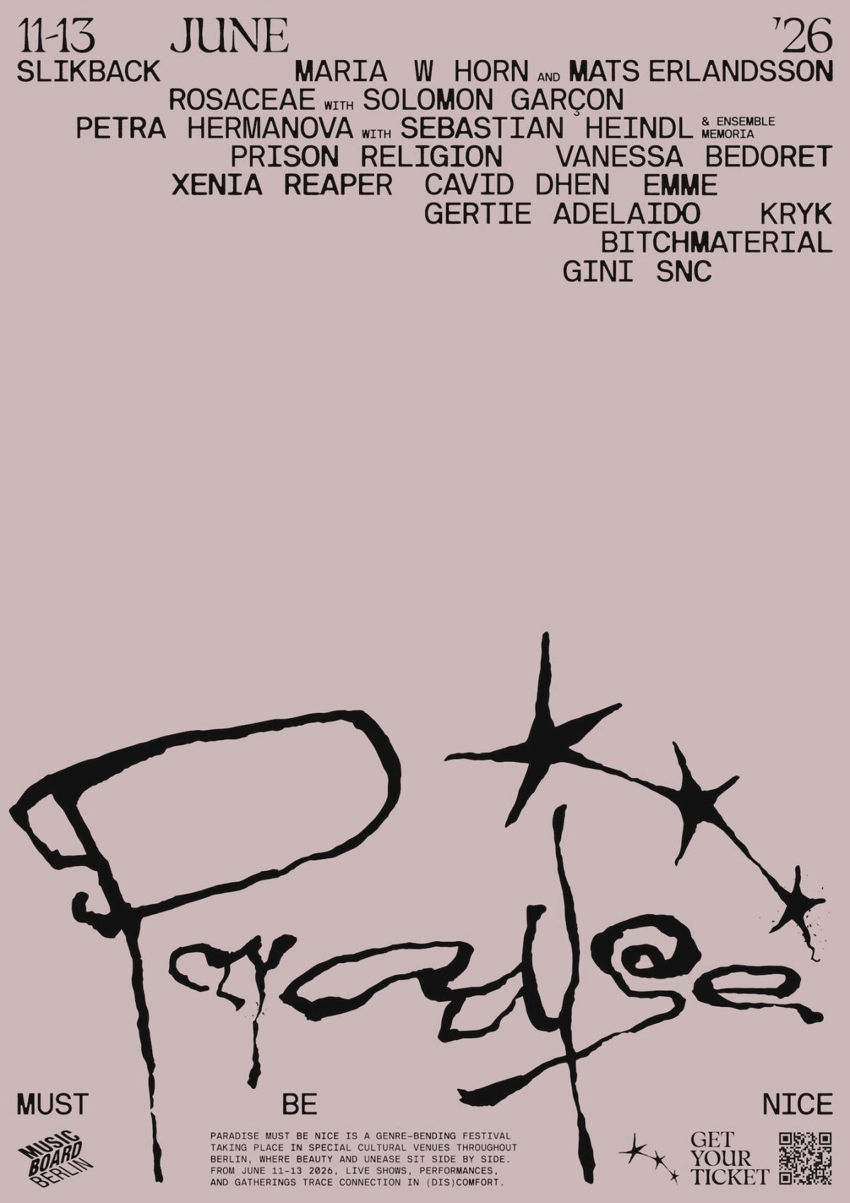Paradise Must Be Nice with Slikback, Xenia Reaper, Prison Religion, Emme