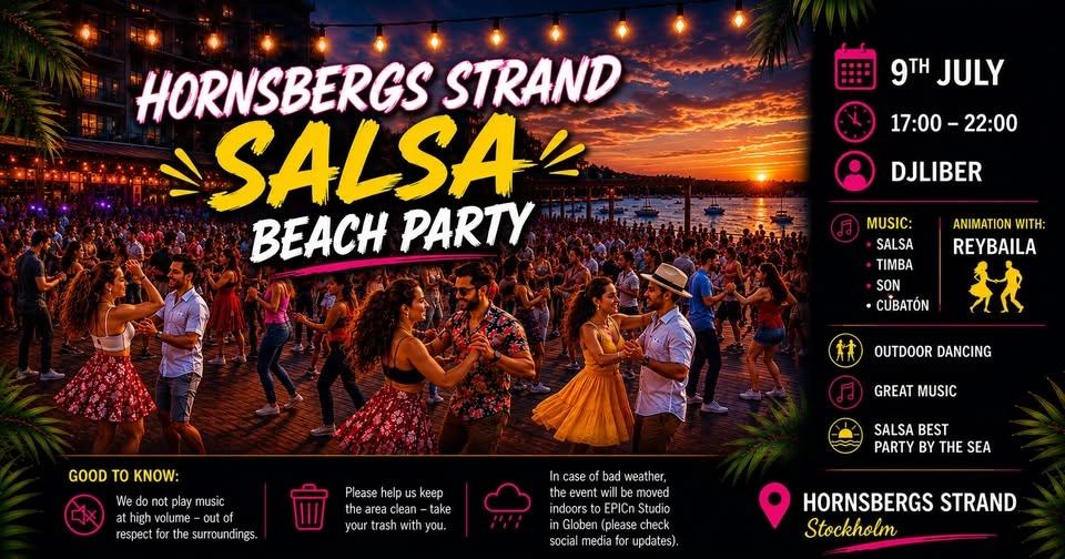 🌴Hornsbergs Strand SALSA BEACH PARTY 🌴