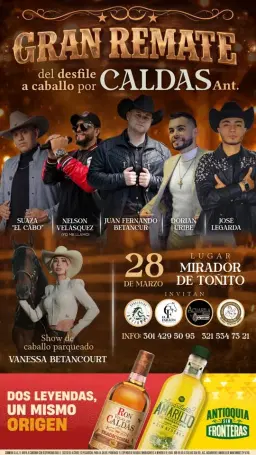 Remate desfile a caballo por caldas