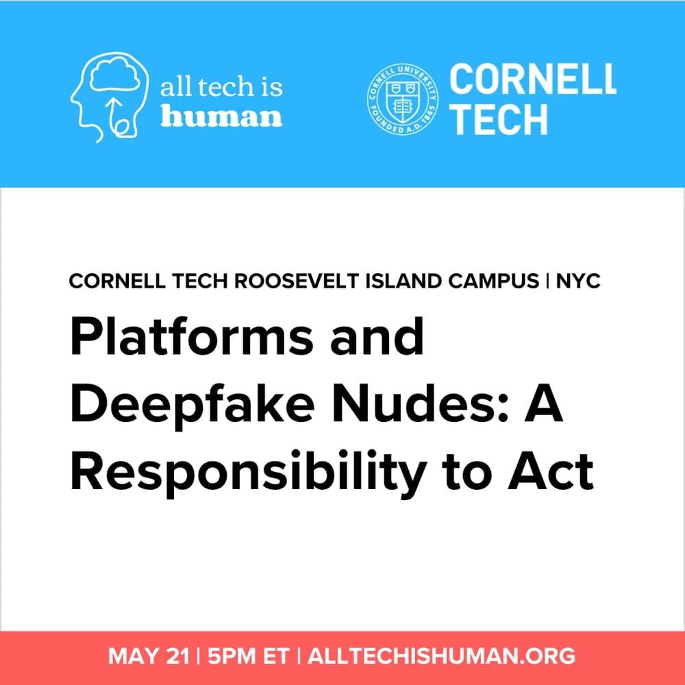 Platforms and Deepfake Nudes: A Responsibility to Act