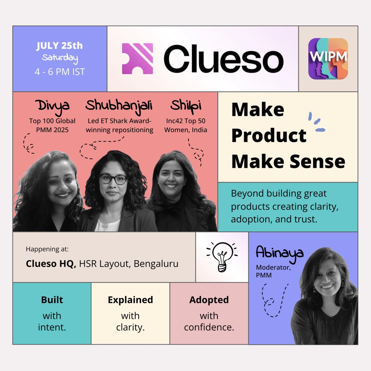 WIPM Γ Clueso | Make Product Make Sense | Women-only
