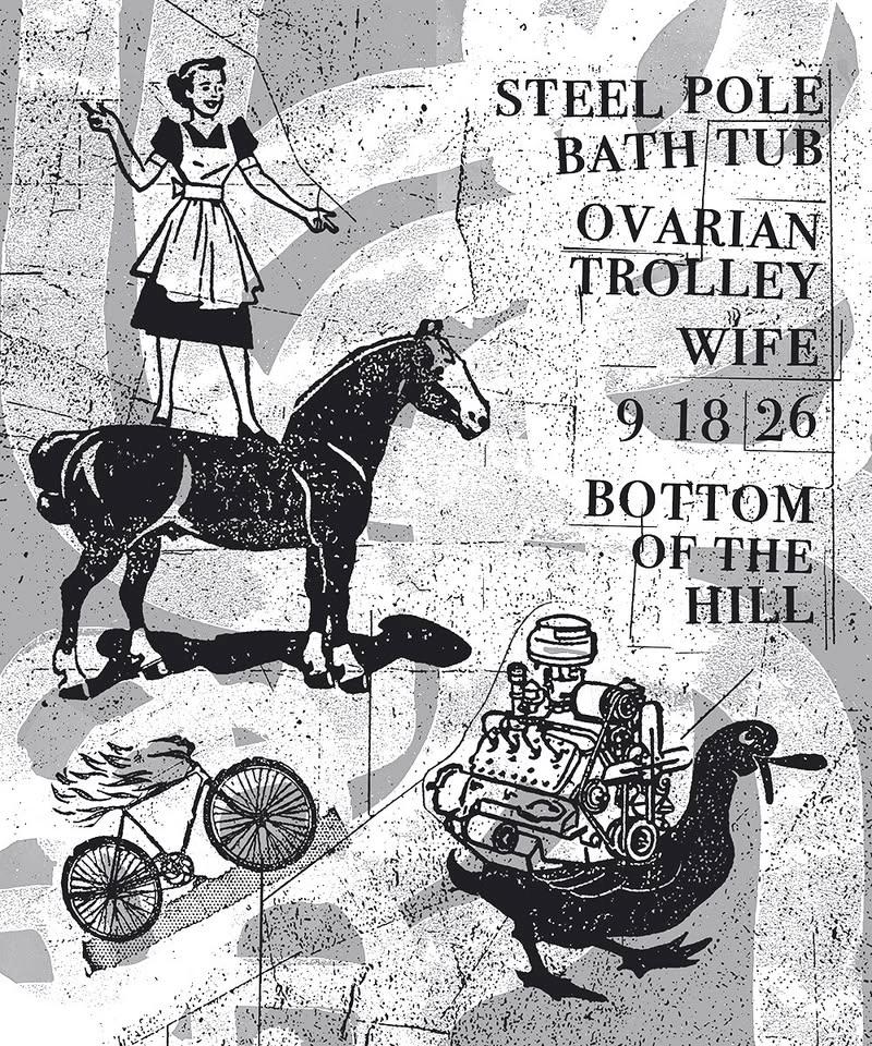 Steel Pole Bath Tub ~ Ovarian Trolley ~ Wife