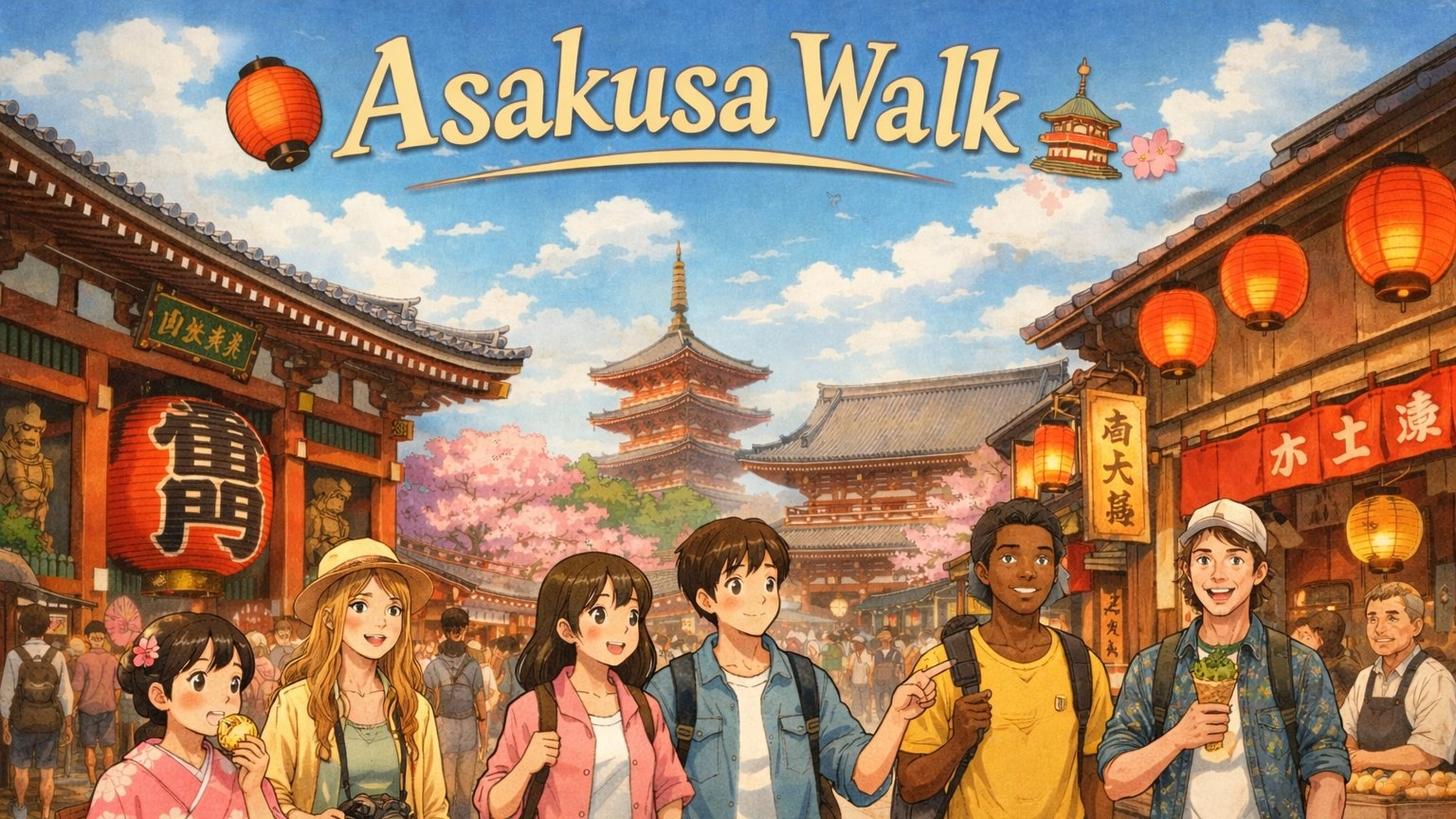 🏮⛩️ Asakusa Walk 🚶♂️🚶♀️ Explore Traditional Tokyo ✨