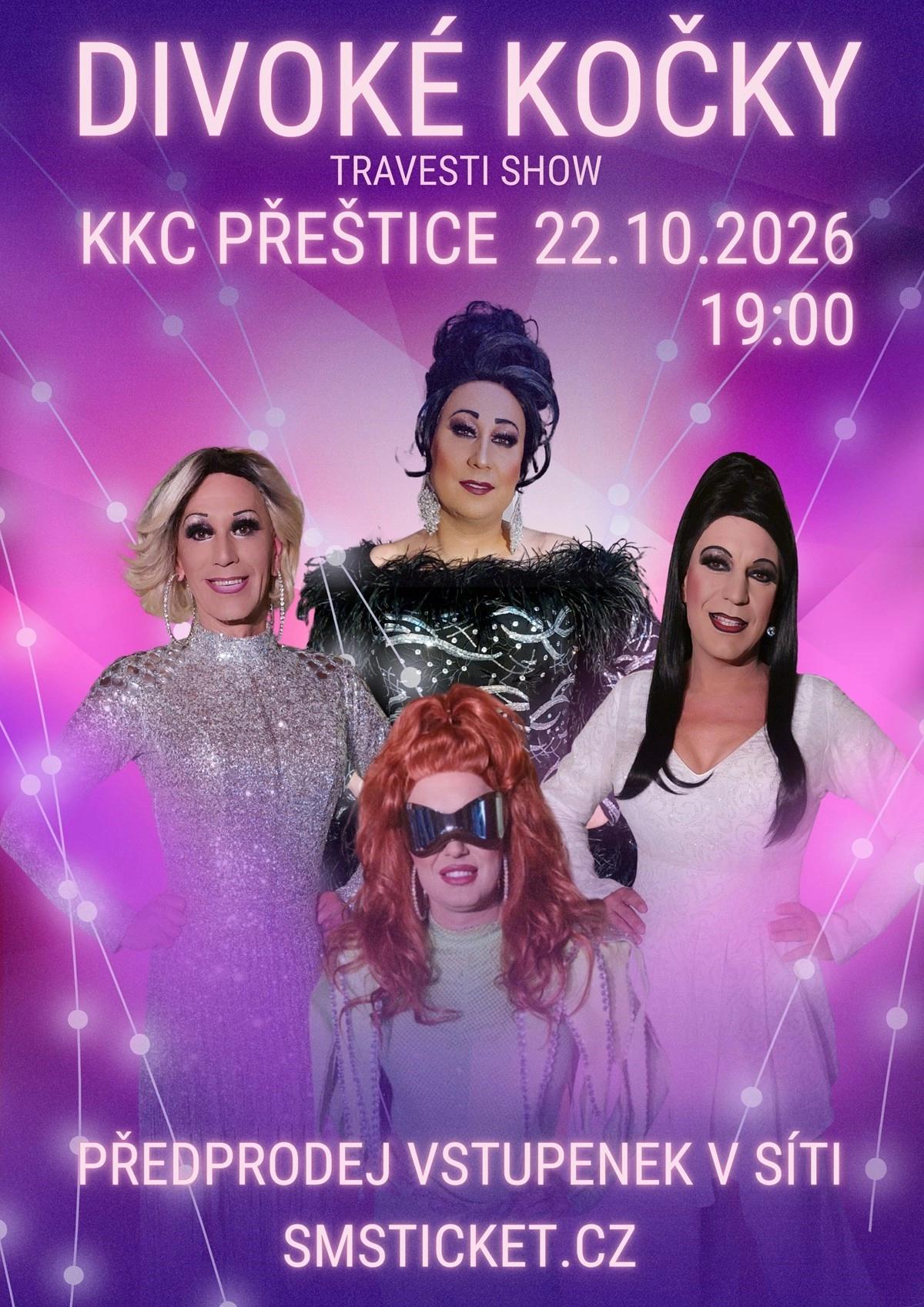Travesti show Divoké kočky v Přešticích