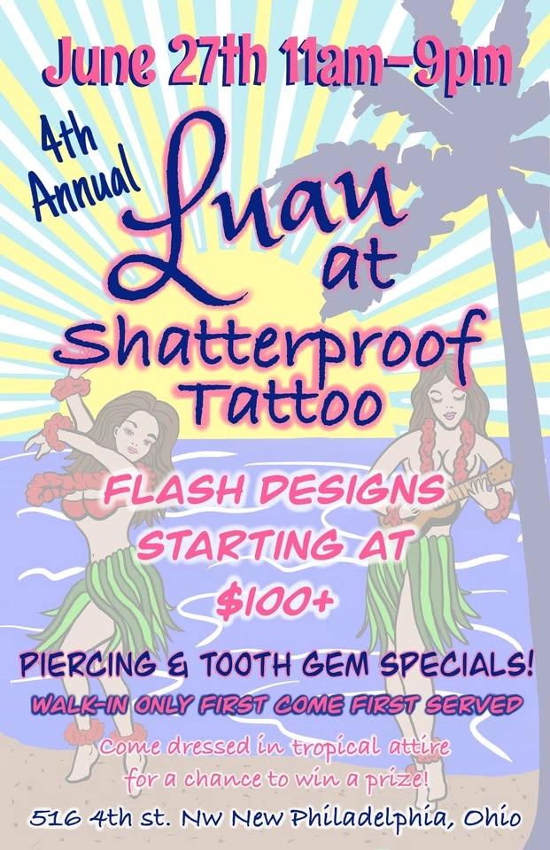 4th Annual Luau at Shatterproof Tattoo