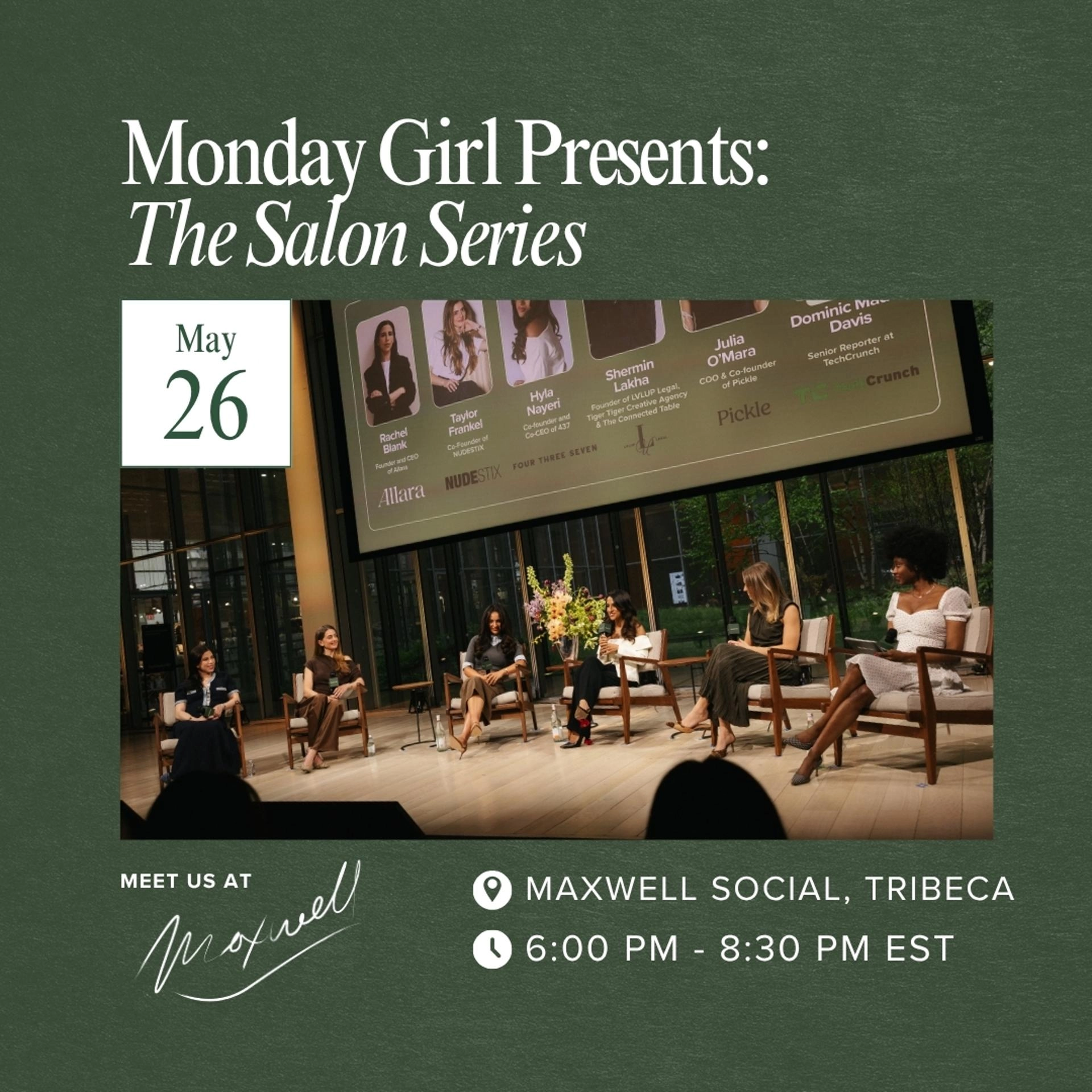 Monday Girl Presents: The Salon Series @ Maxwell Social 🍸